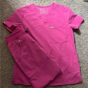 Figs Bright Pink set. Electric orchid